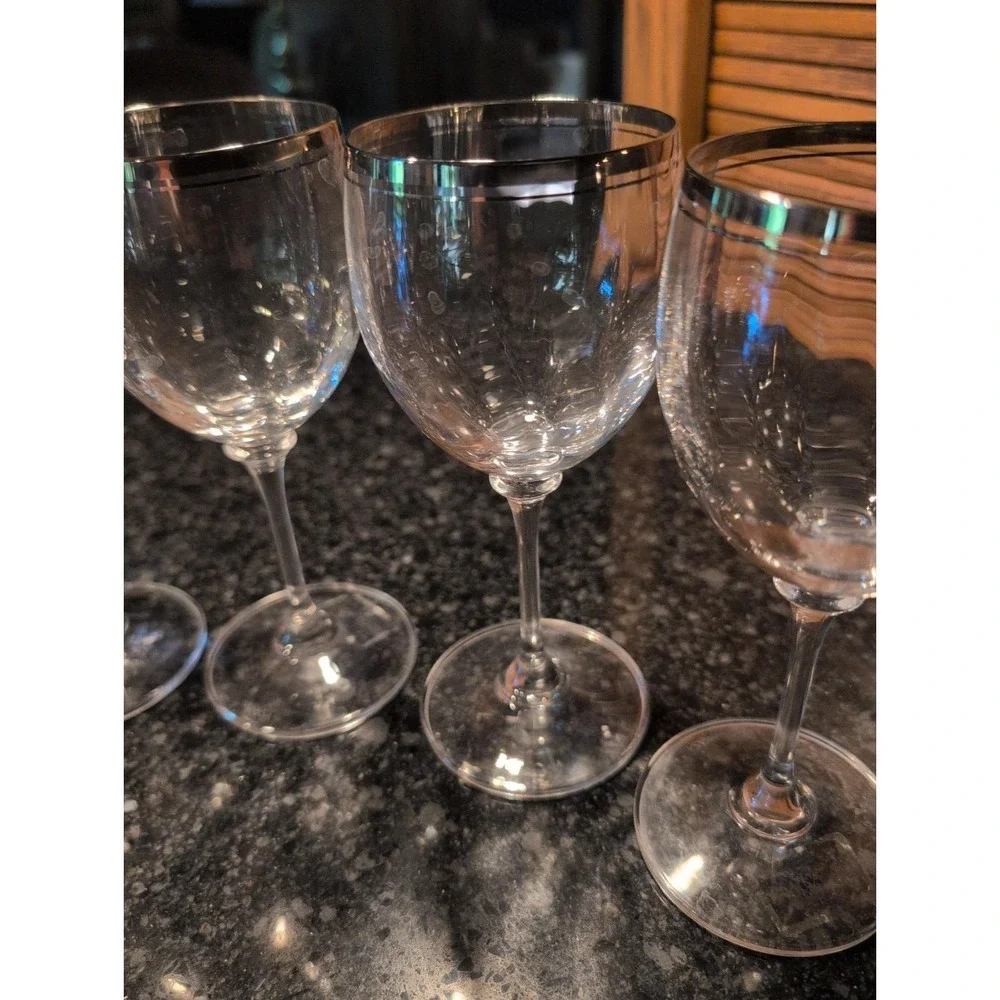 Vtg Mikasa Crystal Stephanie Water Goblet 7 1/2